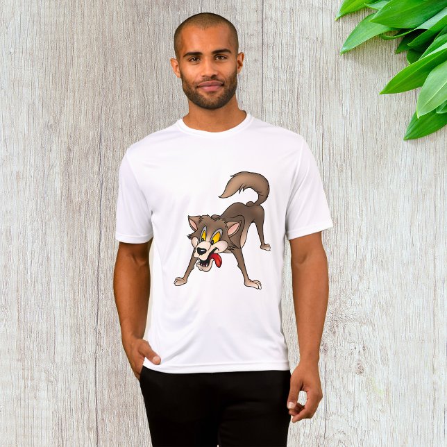 Camiseta Lobo de Cartoon com Expressão Goofy (Criador carregado)