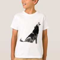 Lobo-de-Howling Branco-Preto
