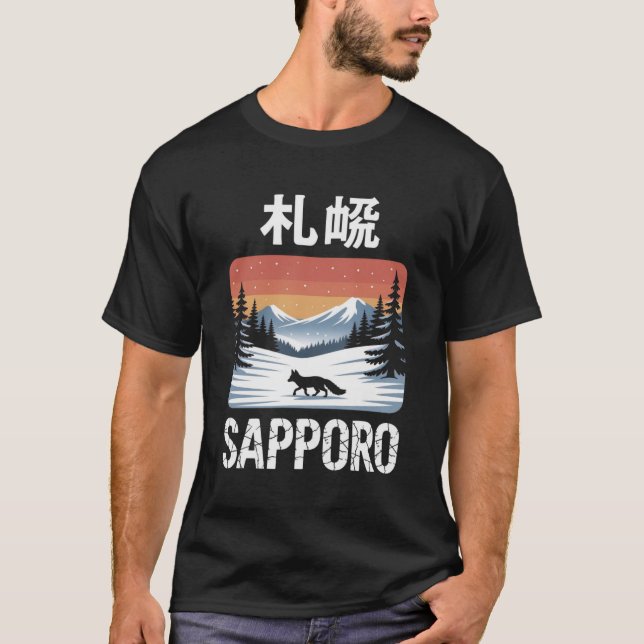 Camiseta Lobo de Inverno de Sapporo (Frente)