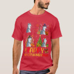Camiseta Lobo de Natal de Ação de Graças das Halloween Hall<br><div class="desc">Lobo de Natal de Ação de Graças de Halloween Hallothanksmas.</div>