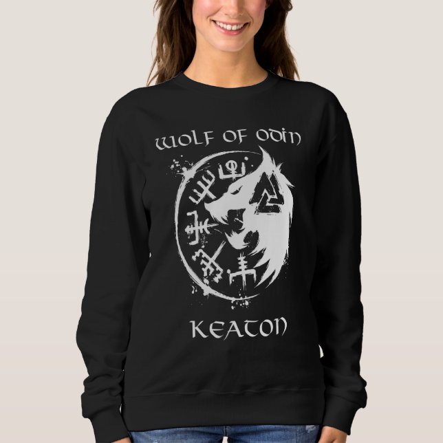 Camiseta Lobo De Odin Keaton Personalizado (Frente)