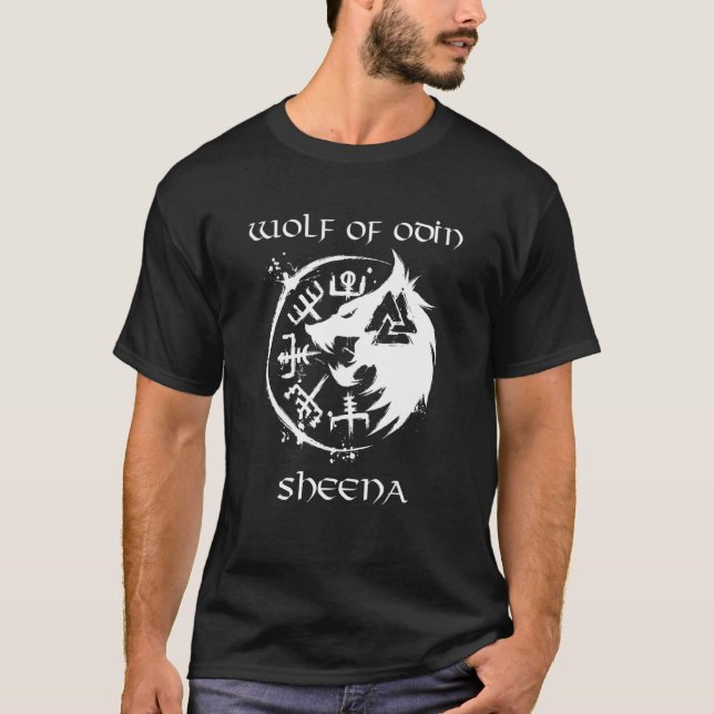 Camiseta Lobo De Odin Sheena Personalizado (Frente)