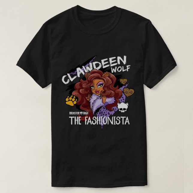 Camiseta Lobo do Alto Clawdeen, Fashionista (Frente do Design)