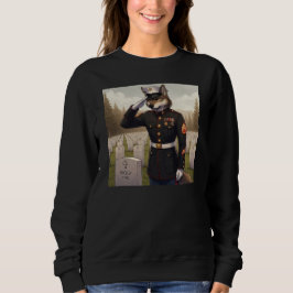 Camiseta Lobo do Corpo de Fuzileiros Navais Saudando