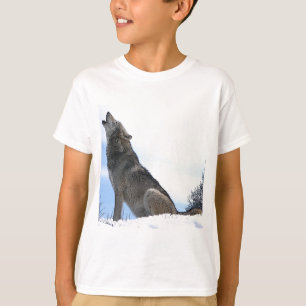 Camiseta Lobo do urro na neve