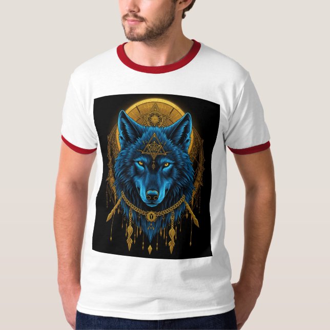 Camiseta Lobo dourado (Frente)