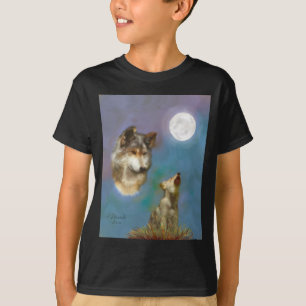Camiseta lobo-e-filhote