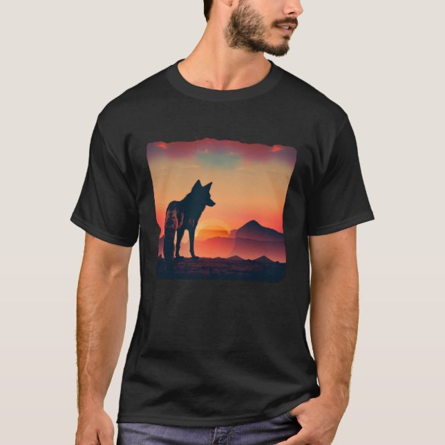 Camiseta Lobo e Lobos Homens Mulheres Crianças 15 (Frente)