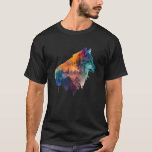 Camiseta Lobo e Lobos Homens Mulheres Crianças 51