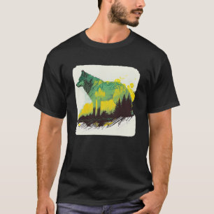 Camiseta Lobo e Lobos Homens Mulheres Crianças 62