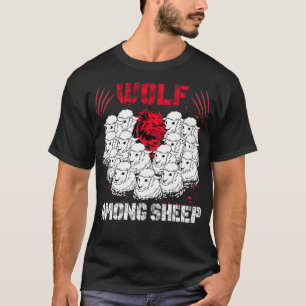 Camiseta Lobo Entre Ovelhas Não Sou Um Dos Ovinos Patrioti