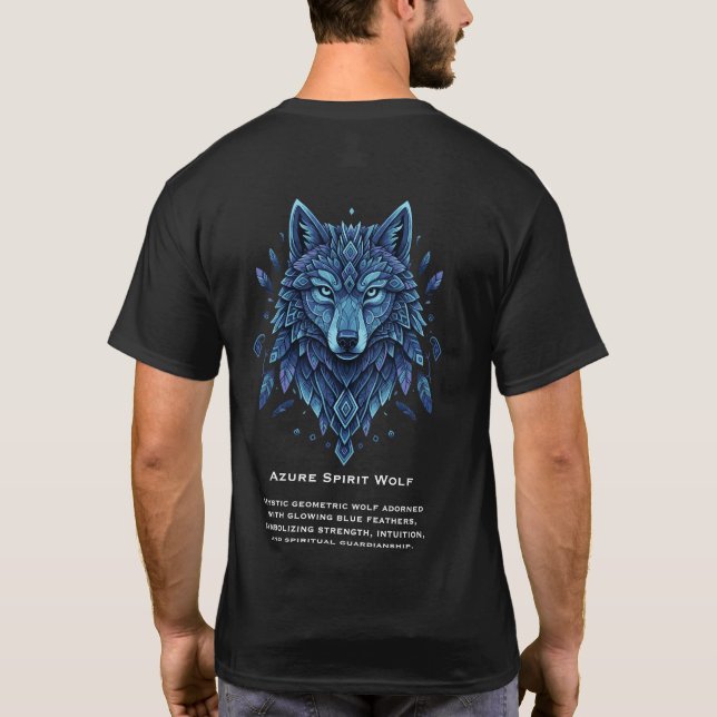 Camiseta Lobo Espírito Azure (Verso)
