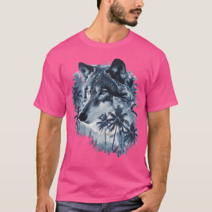 Camiseta Lobo estético com palmas I Wolf