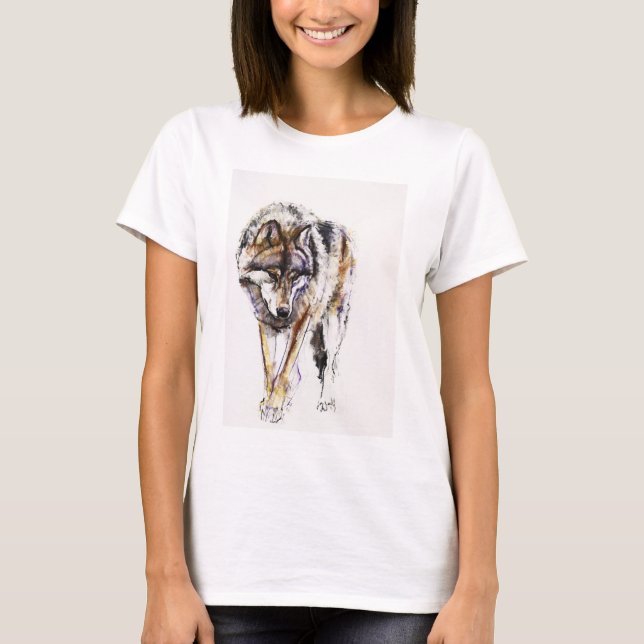 Camiseta Lobo europeu (Frente)