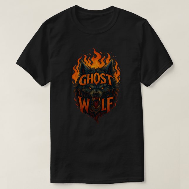 Camiseta Lobo-fantasma (Frente do Design)