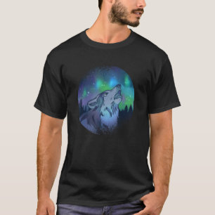 Camiseta Lobo Fauna Aurora Boreal Lobo E Um Sonho Ca