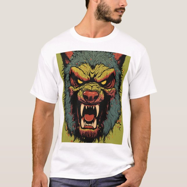 Camiseta Lobo feroz Raiva. (Frente)
