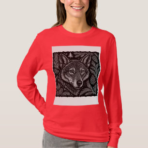 Camiseta Lobo Guardião da Floresta – Wil Botânico Gravado à