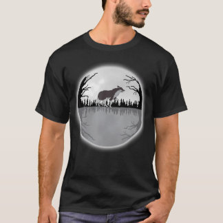 Camiseta Lobo - Lobo Caminhando Em