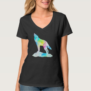 Camiseta Lobo Lobo Vida Selvagem Natureza Lobo Silhueta Co