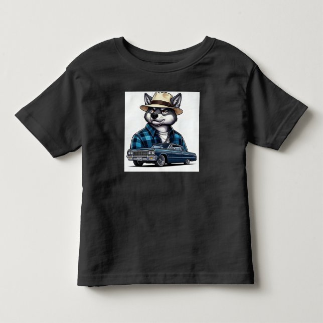Camiseta Lobo Lowrider (Frente)