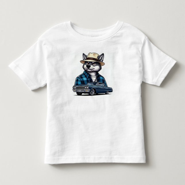 Camiseta Lobo Lowrider (Frente)