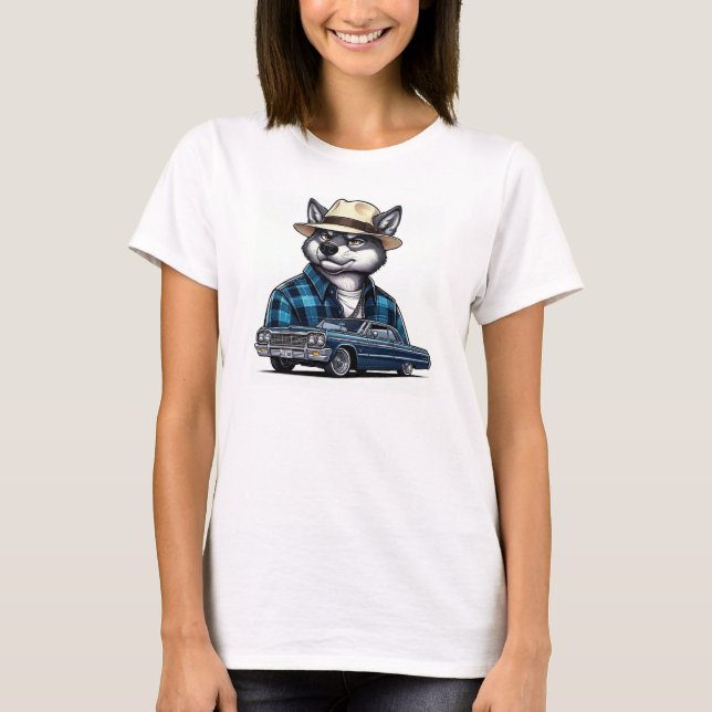 Camiseta Lobo Lowrider (Frente)