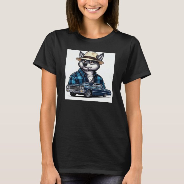 Camiseta Lobo Lowrider (Frente)