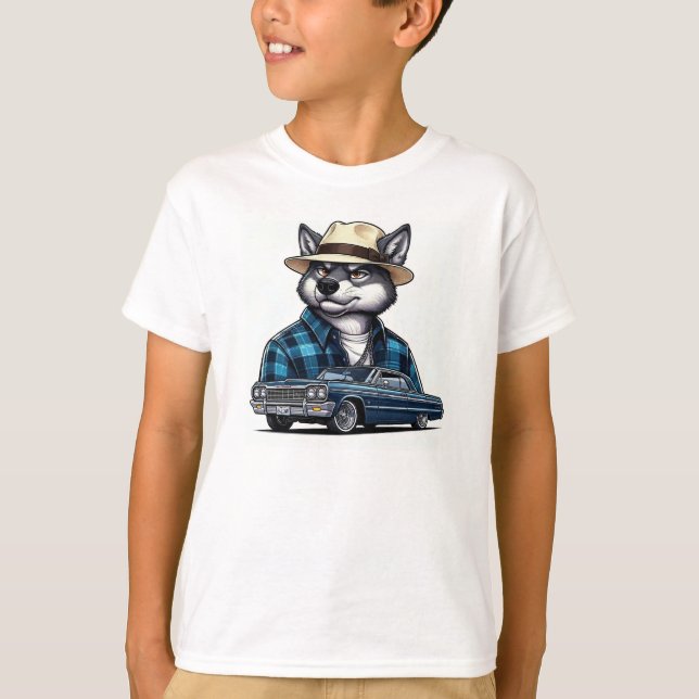 Camiseta Lobo Lowrider (Frente)