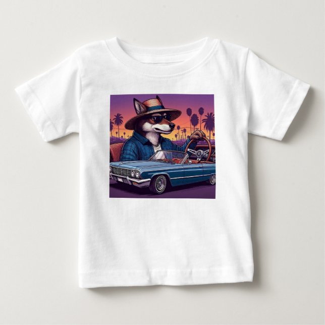Camiseta Lobo Lowrider Wolfy (Frente)
