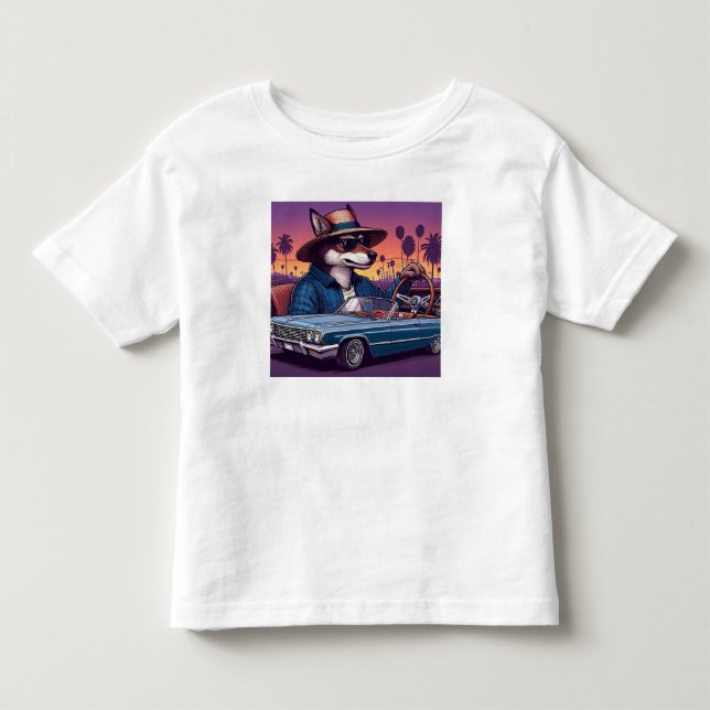 Camiseta Lobo Lowrider Wolfy (Frente)