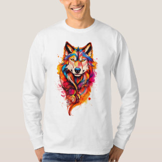 Camiseta Lobo Majestoso - Espírito Vibrante