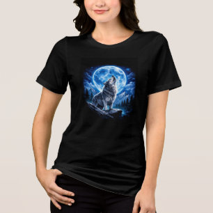 Camiseta Lobo Místico Uivando