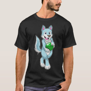 Camiseta Lobo na Boliche com Bola de boliche