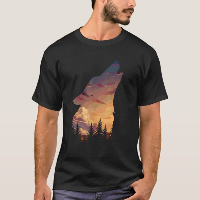 Camiseta Lobo na Lua Cachorro Leve Givando (Frente)