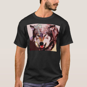 Camiseta Lobo na neve