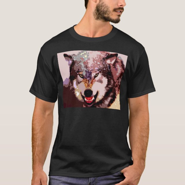 Camiseta Lobo na neve (Frente)