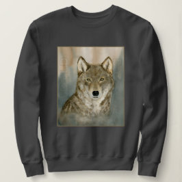 Camiseta Lobo na Névoa Aquarela