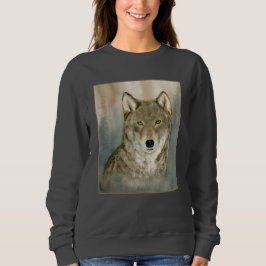 Camiseta Lobo na Névoa Aquarela