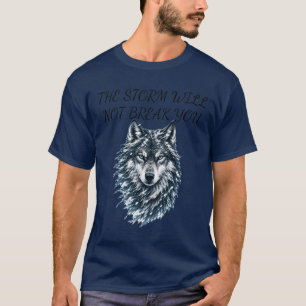 Camiseta Lobo na Tempestade - Arte de Sobrevivência Selvage