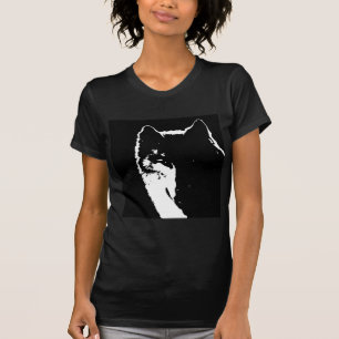 Camiseta Lobo Negro e Branco