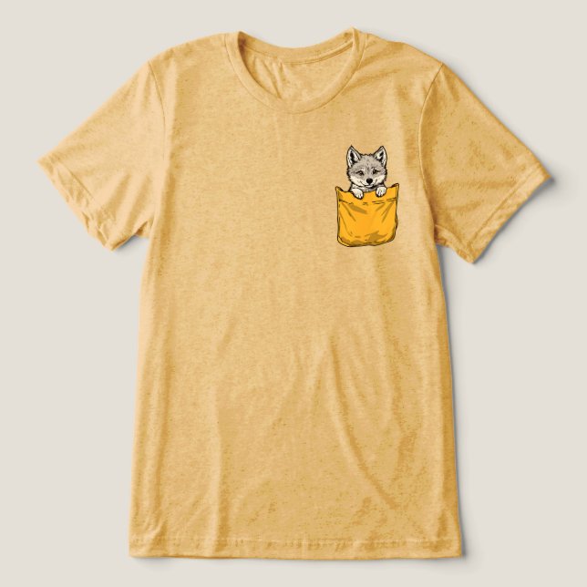 Camiseta Lobo no Bolso (Design frontal)