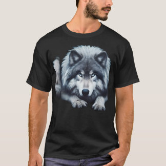 Camiseta Lobo Olhado de Gelo - Espírito do Norte Selvagem