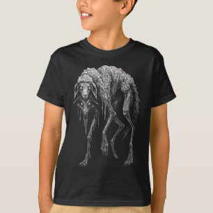 Camiseta Lobo Ovelha Assustador Horror Folclore Sombrio Alt