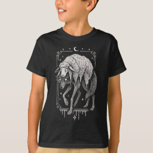 Camiseta Lobo Ovelha Horror Medo Folclore Assustador Goth A