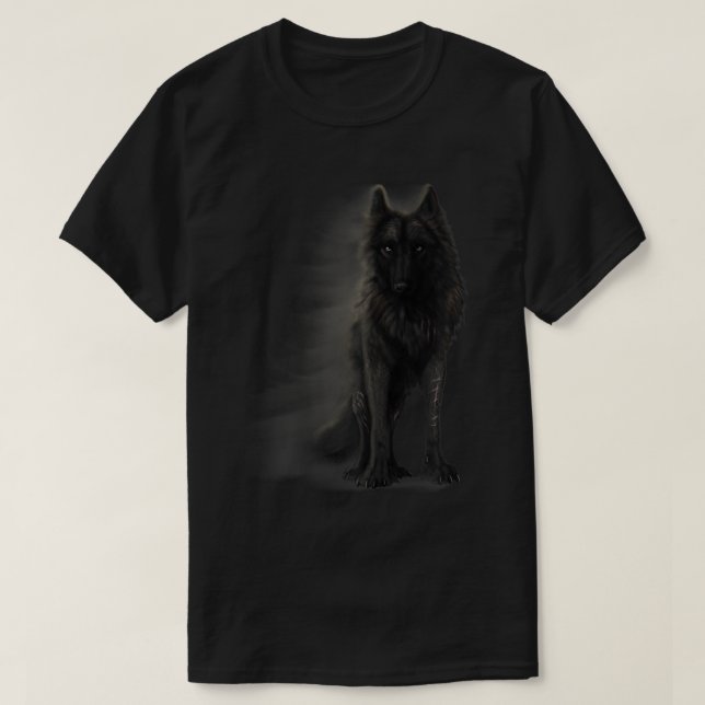 Camiseta Lobo para homens, lobos, mulheres de lobo, lua de  (Frente do Design)