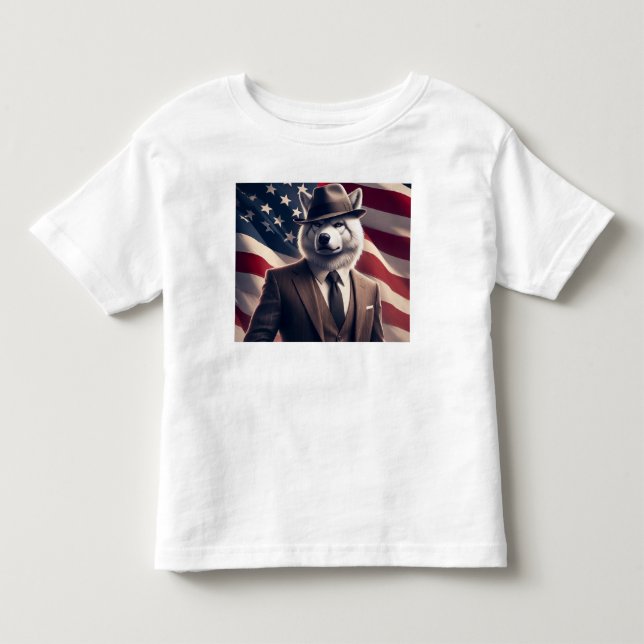 Camiseta Lobo Patriótico   (Frente)