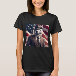 Camiseta Lobo Patriótico