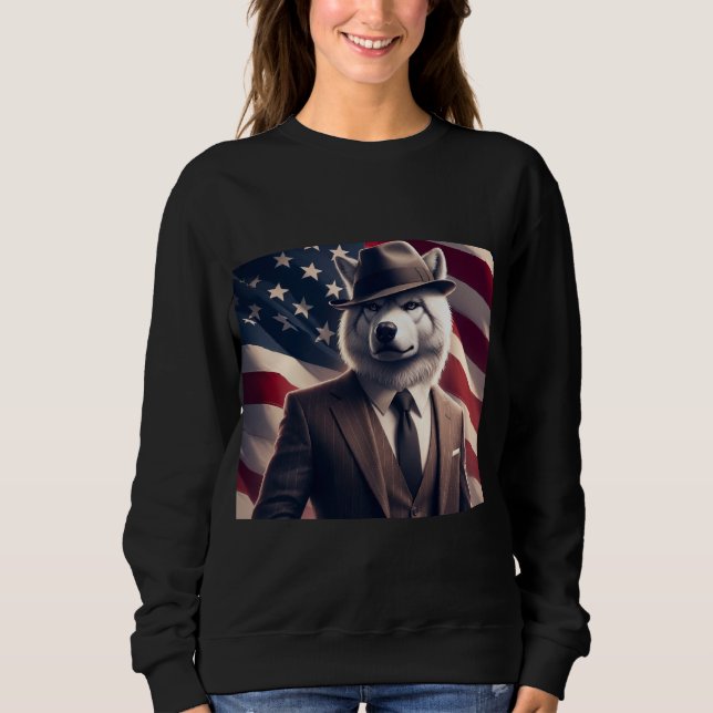 Camiseta Lobo Patriótico   (Frente)