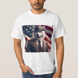 Camiseta Lobo Patriótico